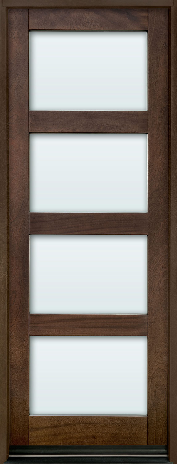 Mahogany Entry Door, in-Stock Single - Solid (Euro Technology) with ...