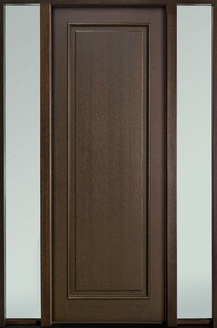 Classic Mahogany Wood Front Door  - GD-001PT 2SL-F