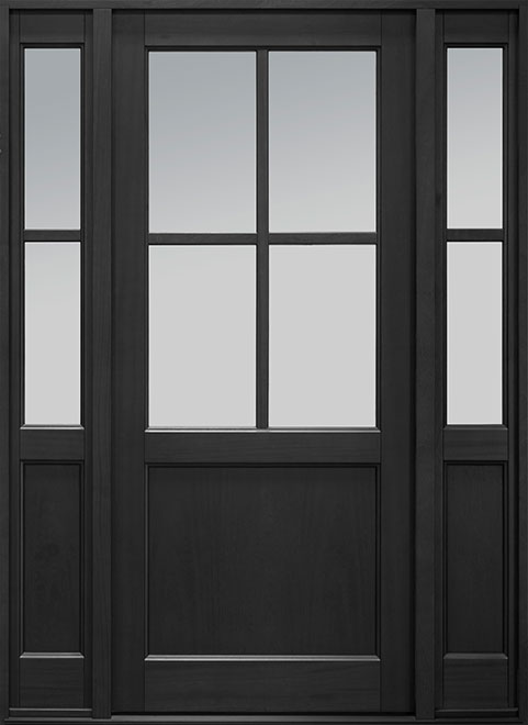 Classic Mahogany Wood Front Door  - GD-004PW 2SL