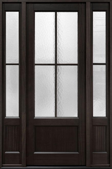 Classic Mahogany Wood Front Door  - GD-104PT 2SL