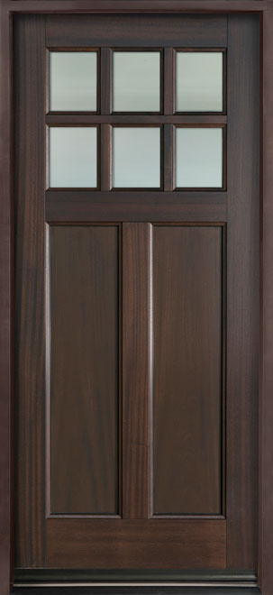 Classic Mahogany Wood Front Door  - GD-112PS