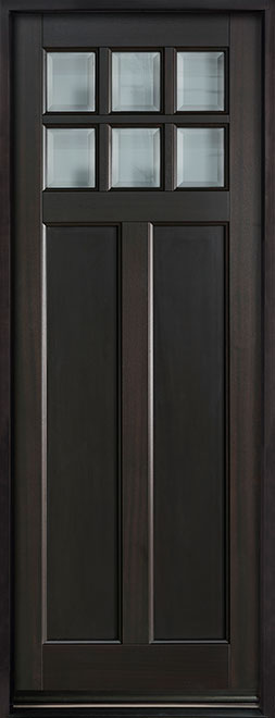 Classic Mahogany Wood Front Door  - GD-112PT