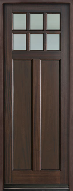 Classic Mahogany Wood Front Door  - GD-112PT