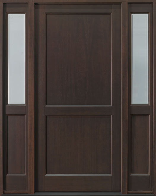 Classic Mahogany Wood Front Door  - GD-201PS 2SL