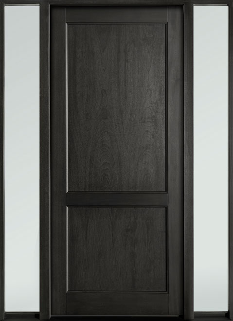 Classic Mahogany Wood Front Door  - GD-201PW 2SL-F
