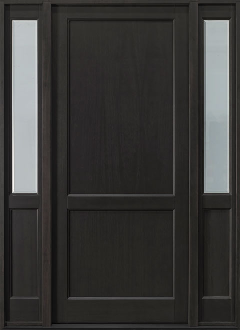 Classic Mahogany Wood Front Door  - GD-201PW 2SL