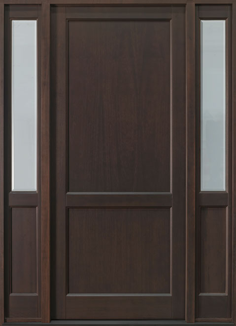 Classic Mahogany Wood Front Door  - GD-201PW 2SL