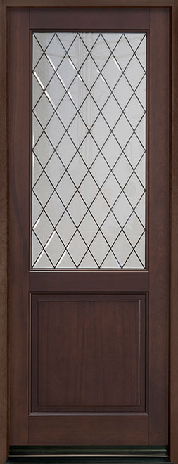 Classic Mahogany Wood Front Door  - GD-203PTDG