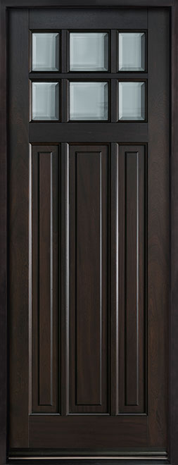 Classic Mahogany Wood Front Door  - GD-311PT
