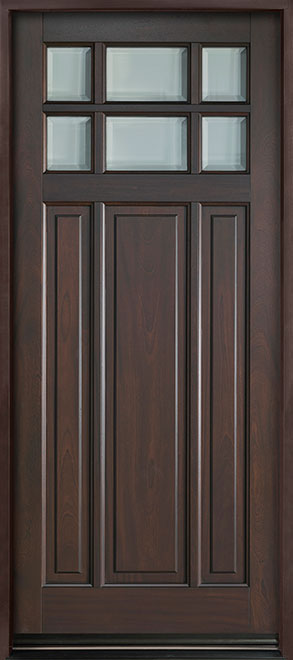 Classic Mahogany Wood Front Door  - GD-311PW