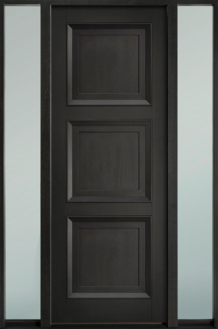 Classic Mahogany Wood Front Door  - GD-314PT 2SL-F