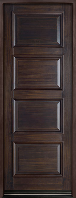 Classic Mahogany Wood Front Door  - GD-4000PT