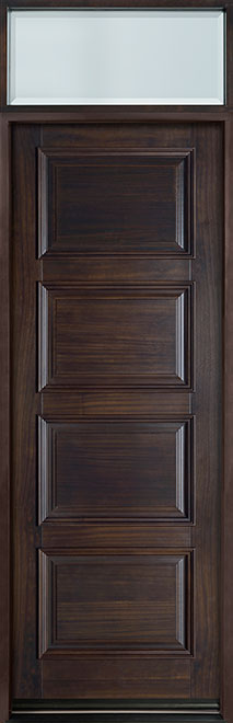 Classic Mahogany Wood Front Door  - GD-4000PT TR-EN1