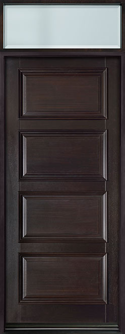 Classic Mahogany Wood Front Door  - GD-4000PW TR-EN2