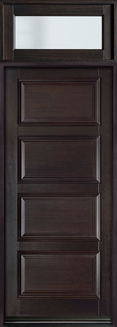 Classic Mahogany Wood Front Door  - GD-4000PW TR-EN4 CST