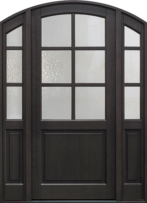 Classic Mahogany Wood Front Door  - GD-651PW 2SL