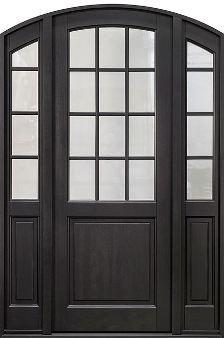 Classic Mahogany Wood Front Door  - GD-801PT 2SL
