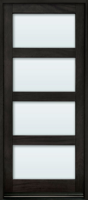 Contemporary Mahogany Wood Front Door  - GD-823PW