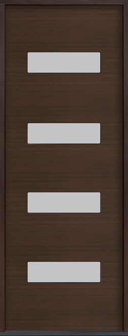 Modern Euro Collection Mahogany Wood Veneer Wood Front Door  - GD-EMD-004T