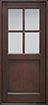 DB-004PS Mahogany-Walnut Wood Entry Door