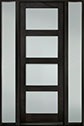 DB-823PT 2SL-F Mahogany-Espresso Wood Door - in-Stock