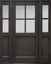 Classic Mahogany Wood Front Door  - GD-004PS 2SL