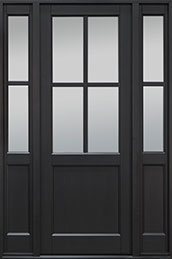 Classic Mahogany Wood Front Door  - GD-004PT 2SL