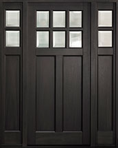 Classic Mahogany Wood Front Door  - GD-112PS 2SL