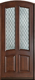 Classic Mahogany Wood Front Door  - GD-152WDG