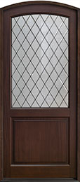 Classic Mahogany Wood Front Door  - GD-552PWDG