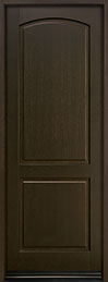 GD-701PT Single European White Oak-Walnut Wood Front Entry Door