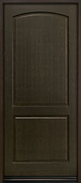 GD-701PW Single European White Oak-Walnut Wood Front Entry Door