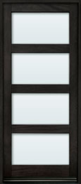 Contemporary Mahogany Wood Front Door  - GD-823PW