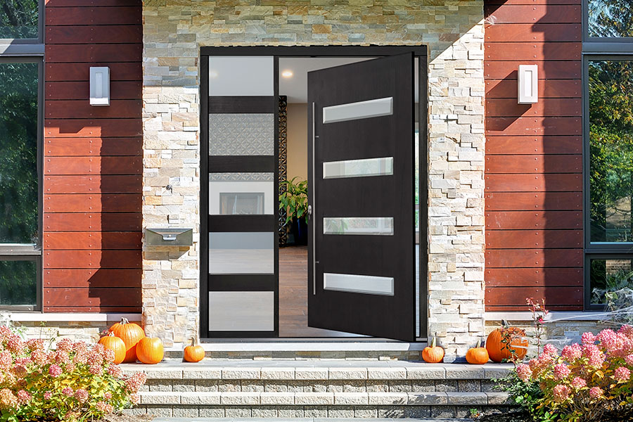 Pivot Doors  Modern Entry Doors, Floating Exterior Wood Doors