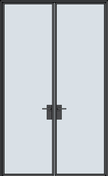 Steel & Glass Interior Door STL-W1-DD Quick-Ship in Pittsburgh, PA