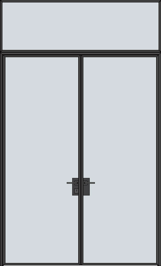 Steel & Glass Interior Door STL-W1-DD-TR in Maryland, Virginia, Washington DC