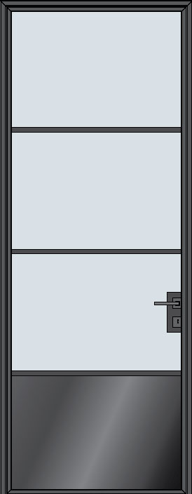 Steel & Glass Interior Door STL-W3P in Pittsburgh, PA