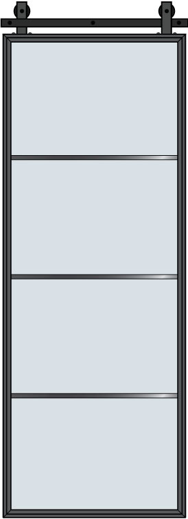 Steel & Glass Interior Door STL-W4-Barn in Pittsburgh, PA