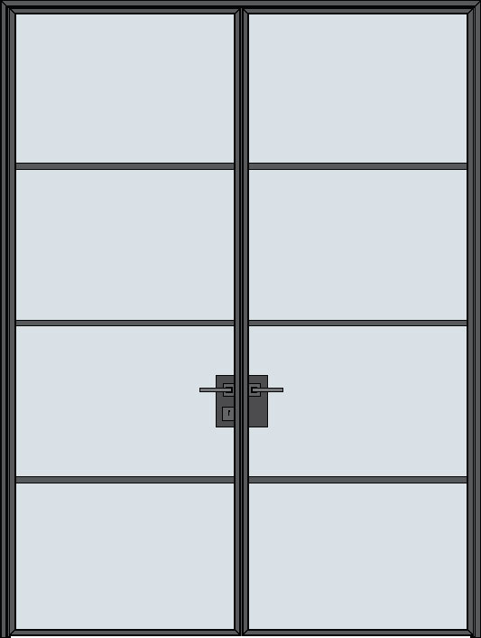 Steel & Glass Interior Door STL-W4-DD in Pittsburgh, PA
