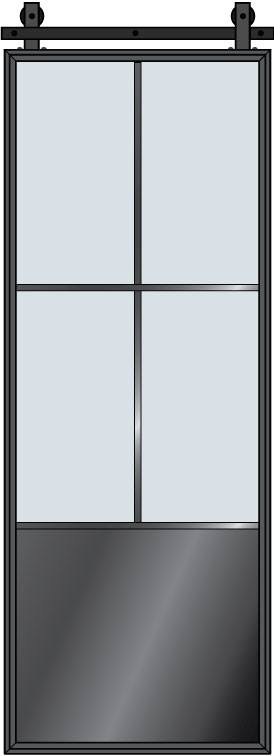 Steel & Glass Interior Door STL-W4P-Barn in Pittsburgh, PA