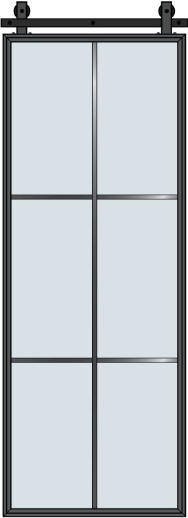 Steel & Glass Interior Door STL-W6-Barn in Pittsburgh, PA
