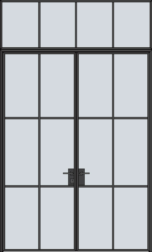 Steel & Glass Interior Door STL-W6-DD-TR in Pittsburgh, PA