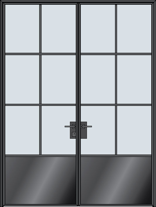 Steel & Glass Interior Door STL-W6P-DD in Pittsburgh, PA