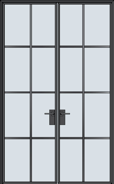 Steel & Glass Interior Door STL-W8-DD Quick-Ship in Pittsburgh, PA