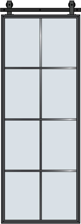Steel & Glass Interior Door STL-W8-Barn in Pittsburgh, PA