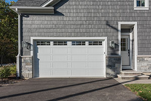 Custom Wood Front Entry Doors | Paint Grade Clear Glass Mudroom Entry Door 