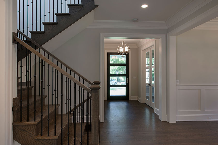 Modern Entry Door.  Traditional Style Door. Mahogany Wood, Satinato Glass DB-823PWC