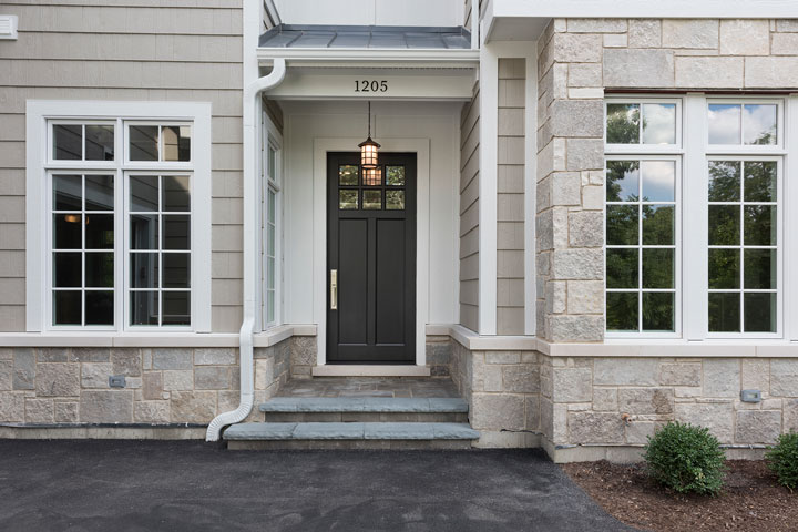 Classic Entry Door.  classic style front entry door in dark finish DB-112PW
