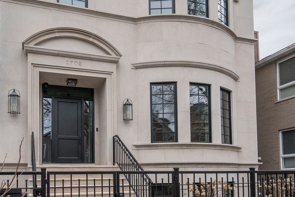 Classic Entry Door.  1702 N Burling St Chicago Single Family Home Front Door DB-201PT 2SL F