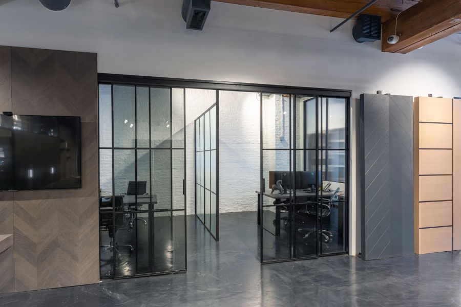 Glenview Haus Showroom Steel Frame Interior Wal Dividers 4